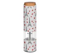 Eiffel Tower White Heart Electric Pepper Grinder Pepper Mill