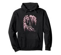 Eiffel Tower With Cherry Blossom Paris France Romantic Art Pullover Hoodie