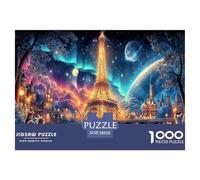 Eiffel Tower1000Piece JigsawPuzzleCity Tower ForAdults Challenging Brainteasing Age12+byth ThemeFlowersandBirds Fun, Challenging 38x26cm/1000pcs