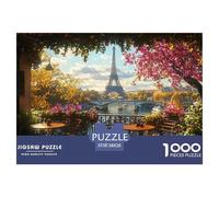 Eiffel Tower1000Pieces JigsawPuzzlesbuilding ForAdults Colourful Brainteasing Age12+byth Challenging The Impossible Difficult Game Fun, Challenging 38x26cm/1000pcs