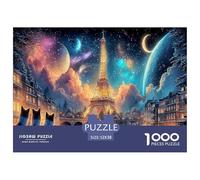 Eiffel Tower1000Pieces JigsawPuzzlesCity Tower ForAdults Colourful Brainteasing Age12+byth ThemeFlowersandBirds Brainteasing Adults Jigsaw Puzzle 52x38cm/1000pcs