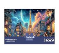 Eiffel Tower1000Pieces JigsawPuzzlesCity Tower ForAdults Colourful LargePiecePuzzles Age12+byth ThemeFlowersandBirds Fun, Challenging 38x26cm/1000pcs