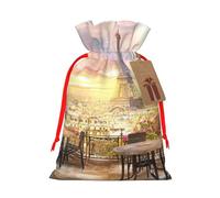 EiffelTower Gift Bag with Handles and tag, Perfect for Christmas, Birthday, Wedding or Daily Gift - (M)