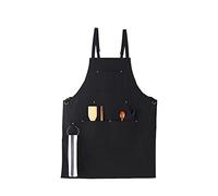 EIFINE Apron Adjustable Cross Back Straps Large Pockets Working Clothes For Chef Artists