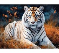 Eiflow 12x16 Large Diamond Painting Kits Tiger Full Drill - 5D DIY Paint by Diamond Embroidery Art Craft Mosaic Making for Home Wall Decor