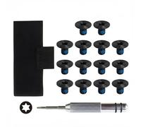 Eifuday Wallet Repair Kit - Full Replacement Screws, Elastic Cash Strap, Metal Clip & Screwdriver Tool Set for Fixing Loose Wallets (Anti-Loosening Screws for Ridge Wallet)