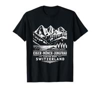 Eiger, Mönch, Jungfrau. Bern, Switzerland. Vintage Design T-Shirt