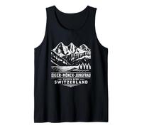 Eiger, Mönch, Jungfrau. Bern, Switzerland. Vintage Design Tank Top