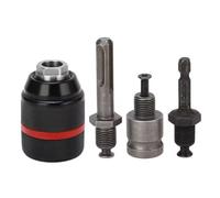 Eighosee 1/2-20UNF 13mm Keyless Drill Chuck Hex Shank/SDS/Socket Metal Heavy Duty 1/2-20UNF 13mm Keyless Drill Chuck Hex Shank/SDS/Socket Square Female Adaptor Hardware Tool Professional