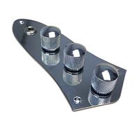 Eighosee 1 Piece 3 Bands Active Passive Preamp Jazz Control Plate Assembly Knobs Pots