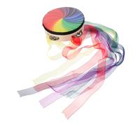 Eighosee 1 Piece Tambourine Musical Instrument Adult Hand Drum Drums Polyester PV for Kids Percussion Drum Ribbon Child