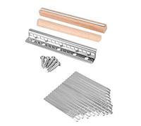 Eighosee 1 Set Steel Kalimba Mbira DIY 17 with Thumb Piano Bridge for Luthiers Makers