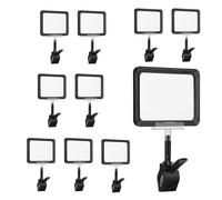 Eighosee 10 PCS Clip on Sign Holder Retail Merchandise Rack Sign Display Clip Sign Holding Clamp 15X11cm