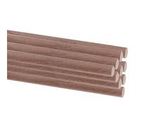Eighosee 10 PCS Hardwood Sticks Round Unfinished Walnut Wooden Dowel Rods for Crafts for DIY Crafting