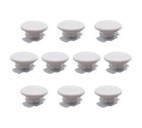 Eighosee 10 Pcs Plastic Closet Rod End Caps - Adjustable Bendable, Closet Pole End Caps & Closet Rod Cover