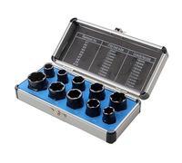 Eighosee 10-Piece Nut Removal Nut Damage Bolt Extractor Hexagon Nut Removal Tool Set High Easy Install Easy to Use