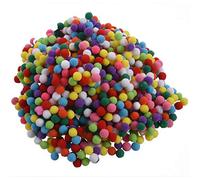 Eighosee 1000 Pcs 10mm Mixed Color Soft Poms Pompoms for kids Crafts