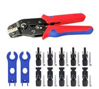 Eighosee 1000V 30A Panel Solar Crimping Tool Set Photovoltaic Connector Kit Solor Connectors for PV/Cable 2.5/4/6mm2