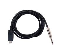 Eighosee 10FT USB Guitar Cable to 1/4 Inch Connector Cord,Adapter for Instruments Recording Singing