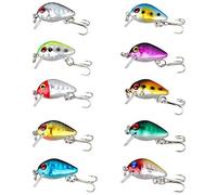 Eighosee 10Pcs 2.6CM/1.6G Set - Lures Set - Slow Sinking Hard Lure Fishing Tackle Kits