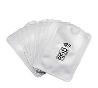 Eighosee 10pcs Aluminum foil Anti-degaussing Card Cover RFID Shielding Bag NFC Credit Card Anti-Theft Brush ID Card Protector