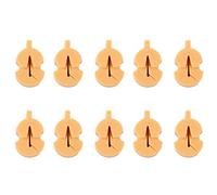 Eighosee 10Pcs New Single Hole Violin Viola Mute Standard Yellow