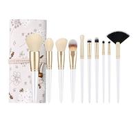 Eighosee 10Pcs Professional Make-Up Brushes Set Makeup Power Brush Make Up Kit with Bag