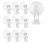 Eighosee 10Pcs Suction Cup Clips Bathroom Window Glass Suction Cup with Clip for Advertising Display