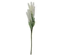 Eighosee 12 Heads Artificial Lavender Flowers Leaves Bouquet Home Wedding DIY Decor Color:White