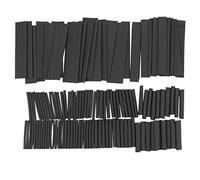 Eighosee 127Pcs Black Glue Weatherproof Heat Shrink Sleeving Tubing Tube Assortment Kit