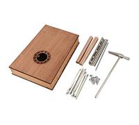 Eighosee 17 Key Kalimba Handwork DIY Kit Simple Assembly Wood Finger Thumb Piano for Children Kids Musical Instrument