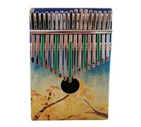 Eighosee 17Key Thumb Piano with Study Instruction and Tune Hammer Wood Hand Finger Piano Mbira Gifts for Kids Adult Beginners ()