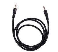 Eighosee 1M 3.5mm Stereo Male to Male Aux Cable Audio Auxiliary Lead For Phone Car, Black