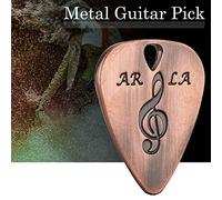 Eighosee 1Pcs Metal Guitar Pick 0.38mm Thin Silver Color Professional Ukelele Guitar Picks