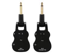 Eighosee 2.4GHZ Wireless Guitar System Transmitter Receiver 30M Audio Built-In Rechargeable Battery 100 Feet for Electric Guitar