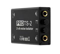 Eighosee -2 Audio Isolator Dual Channel 1/4inch 6.5 Noise Reduction Filter Noise Eliminating Grounding Ring Isolation