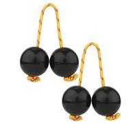 Eighosee 2 Pairs Koshkash,Kush Kash,Kashaka Shakers,Kush Kash Shakers Black