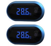 Eighosee 2 Pc Fish Tank Thermometer For Fish Turtle Tank Fish Amphibians Reptile, LED Touch And Sleep Mode