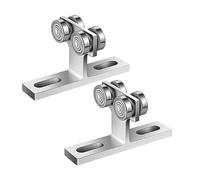 Eighosee 2 PCS 4 Wheel Trolley Assembly Silver Load 900 Pounds for 1-5/8In Wide and All 1-5/8In or Tallers Strut Channel