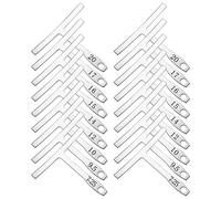 Eighosee 2 Sets of 9 Understring Radius Gauge Luthier for Guitar and Setup Bridge Saddle Adjustments