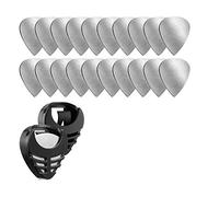 Eighosee 20 Pcs Metal Guitar Picks Plectrums Picks and 2 Pcs Guitar Pick Holder Black with Picks for Electric Guitar Ukulele