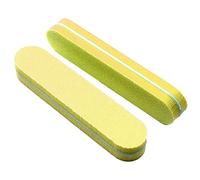 Eighosee 20Pcs Nail Buffer Sanding Block Polisher Buffing File for Acrylic Nail Art Kit Manicure Tools Yellow