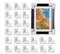Eighosee 24 Pieces Thick Foam Corner Protectors for TV, Picture and Mirror Frames, Moving Supplies and Packing Materials