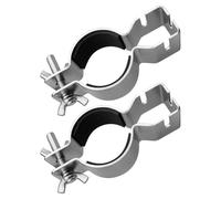 Eighosee 2Pcs Adjustable Upright Clamp for 1.5in Diameter or 2in Diameter Brackets, Pipe and Drape Clamps for Hanging Accessories