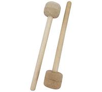Eighosee 2Pcs Drum Mallet Felt Drum Stick Wood Handle Anti-Slip Instrument Accessories Part for Drums Snare Drums