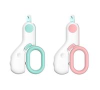 Eighosee 2PCS LED Pet Nail Clippers Cat Nail Trimmer Cat Nail Clippers for Indoor Cats Bunny Kitty Dog Nail Clippers