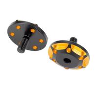 Eighosee 2Pcs Metal M3 Tail Wing Gasket Fixing Screws for 1/8/1/10 RC Car Upgrade Parts Accessory Style B Gold Black