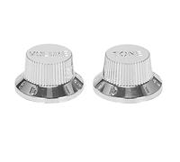 Eighosee 2PCS/Set Electric Guitar Volume Knob Potentiometer Caps for Potentiometers Hole 1-Volume 1-Tone Control Knobs