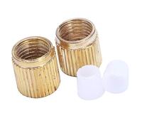 Eighosee 2Pcs Tremolo Arm Whammy Bar Threaded bushing Sleeve and Plastic Ferrule Bushing Washer for Electric Guitar Gold