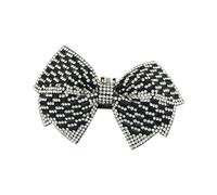 Eighosee 2Pcs Women Sparkle Bow Detachable Shoe Clips Removable Shoe Buckles Decorative Shoes Accessories for Wedding C